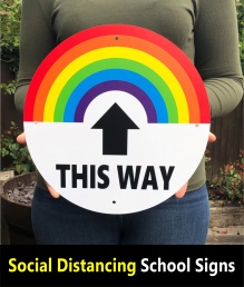 Social Distancing Signs for Schools